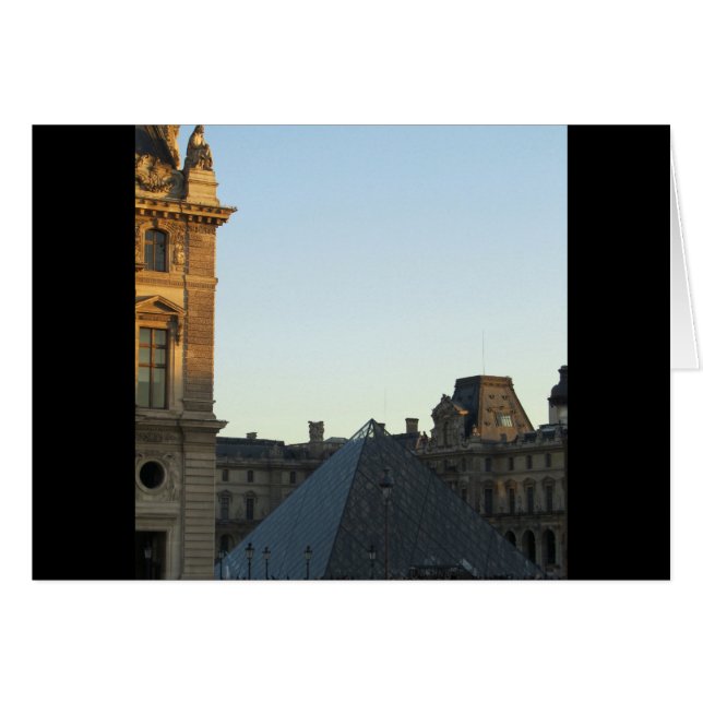 Musee du Louvre Hälsningskort (Framsidan Horizontal)