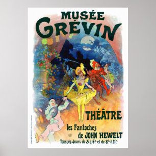 Musée Grévin Frankrike Vintage affisch