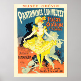 MUSEE GREVIN PARIS Jules Cheret Old Fransk Theater Poster