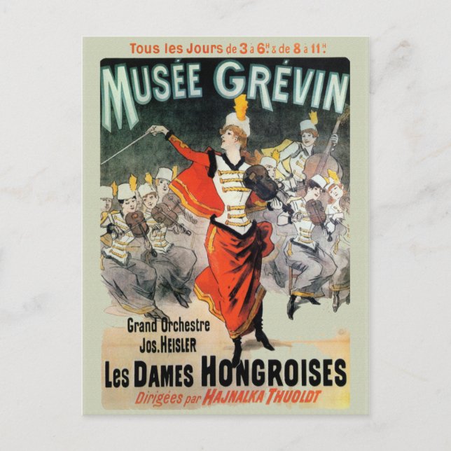 Musee Grevin Reissue Vintage Postcard Vykort (Framsida)