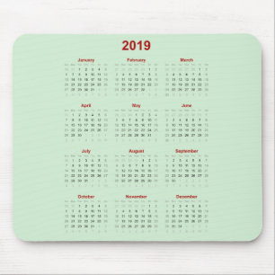 Musen 2019 vadderar kalendern musmatta
