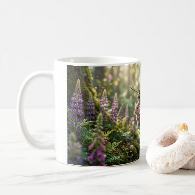 Musen Får En Ridtur Kaffemugg (Med munk)