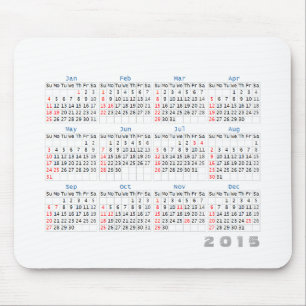 Musen för 2015 kalender vadderar enkel grått och musmatta
