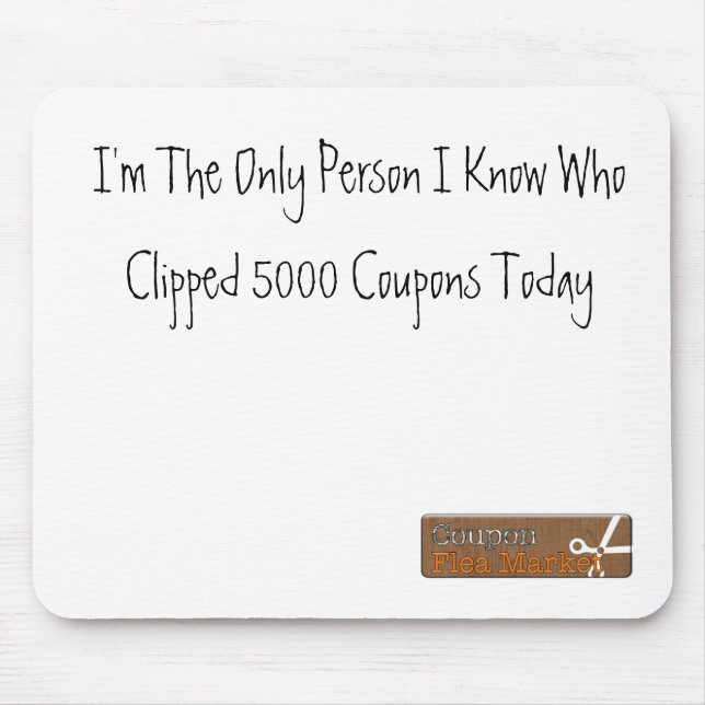 Musen för 5000 kuponger vadderar musmatta (Framsidan)