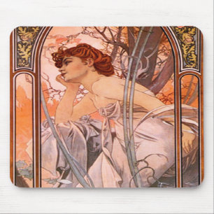 Musen för den Alphonse Mucha aftonreverien Musmatta