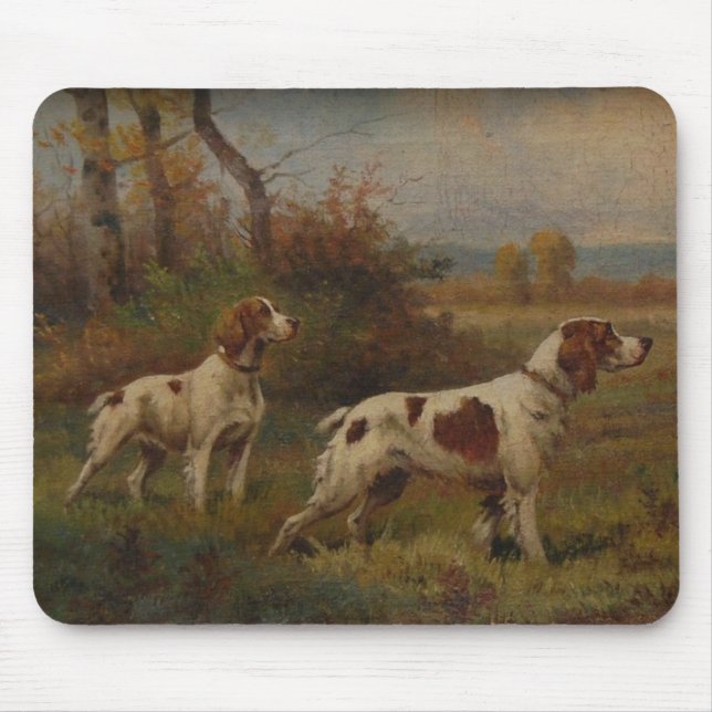 Musen för den Brittany spanielen vadderar Musmatta (Framsidan)