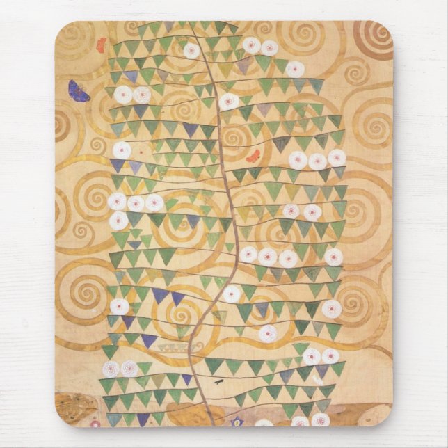 Musen för den Gustav Klimt frislivets träd Musmatta (Framsidan)