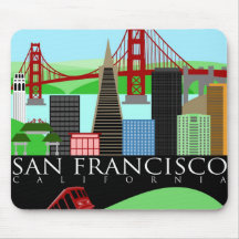 Musen för den San Francisco horisontillustrationen