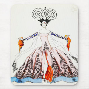 Musen för Georges Barbier art décomode vadderar Musmatta
