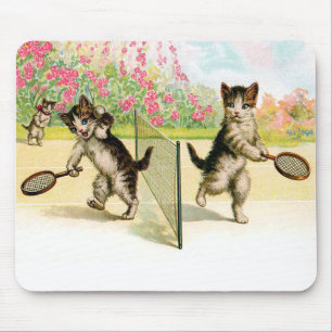 Musen för konst för Badmintonkattungevintage Musmatta