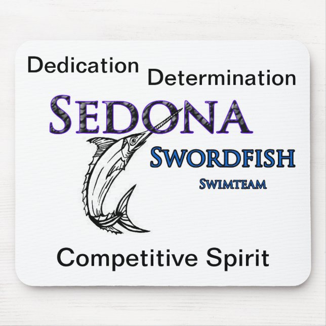 Musen för laget för den Sedona Swordfishsimman Musmatta (Framsidan)
