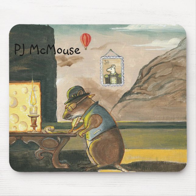 Musen för PJ McMouse vadderar Musmatta (Framsidan)