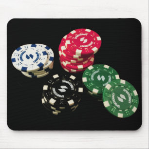 Musen för pokerchipmönster vadderar musmatta