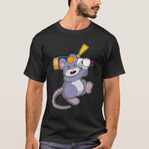 Musen i Cricket med Cricket fladdermus T Shirt