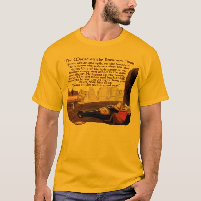 Musen på Pubgolv Tee Shirt (Framsida)