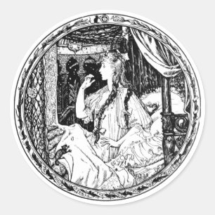 Musen styr Ring från prinsessan Sticker Runt Klistermärke