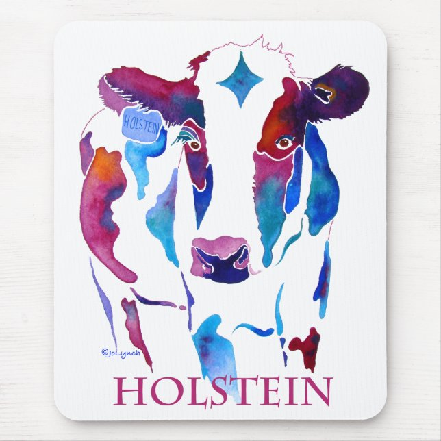 Musen vadderar den Holstein kon i lilor & Musmatta (Framsidan)