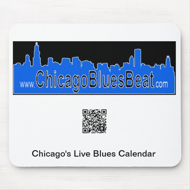 Musen vadderar med QR kodifierar för kalender Musmatta (Framsidan)