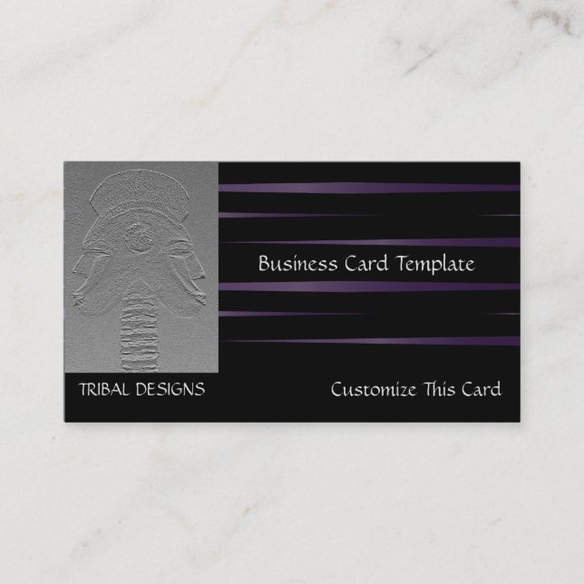 Museum African Mask Tribal Art Visitkort (Framsida)