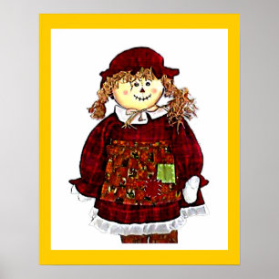 MUSEUM Artist Series Bilder Computer StrawGirl Poster