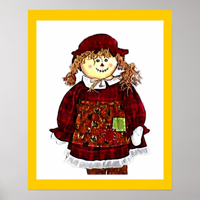 MUSEUM Artist Series Bilder Computer StrawGirl Poster (Framsidan)