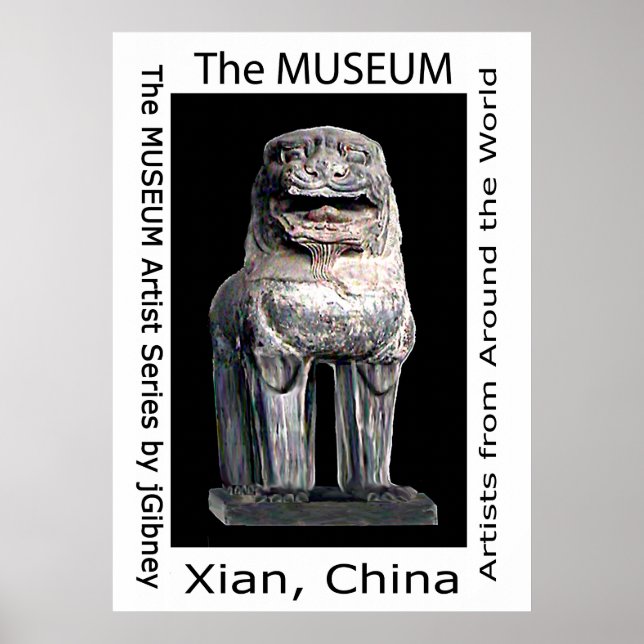 MUSEUM Artist Series by Gibney Stone Lejon Poster (Framsidan)