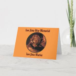 MUSEUM Artist Series Iwo Jima Krig Memorial Helgkort
