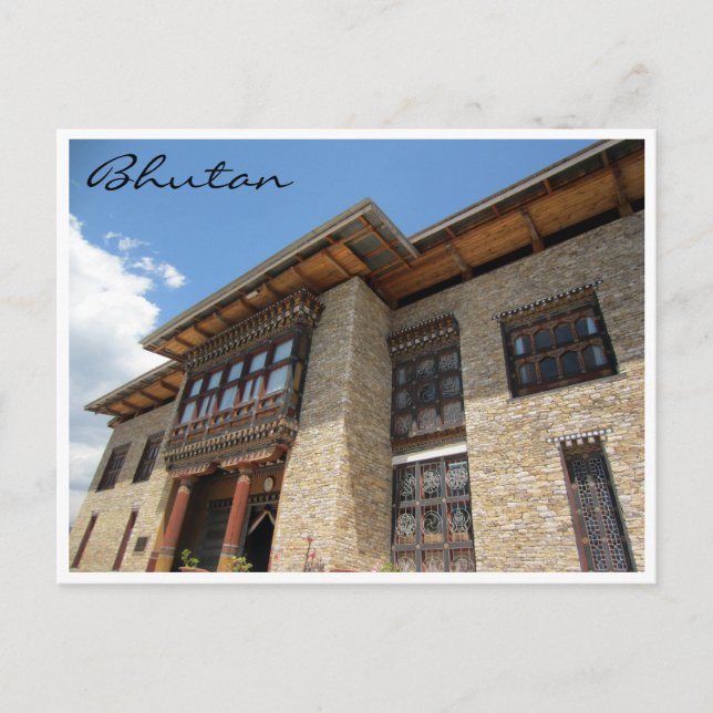 museum bhutan ny vykort (Framsida)