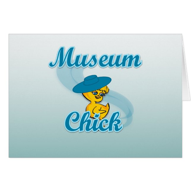 Museum-Chick nr 3 Hälsningskort (Framsidan Horizontal)