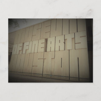 Museum för konstföremål Houston TX-resevykort Vykort