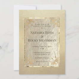 Museum Guld Affair Bröllop & Party Inbjudningar