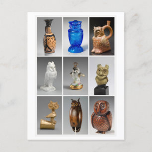 Museum Uggla statues/skulpturer Vykort