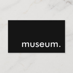museum. visitkort