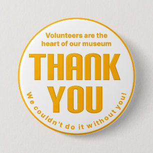 Museum Volunteer Tack Button Knapp