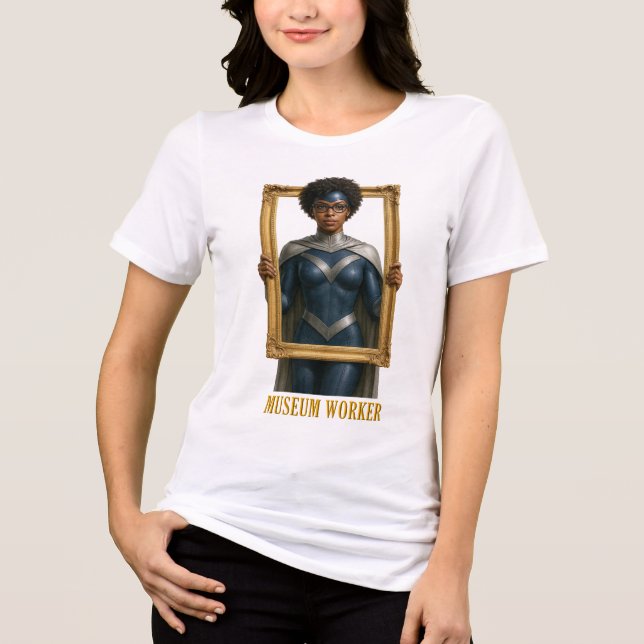 Museum Worker Superhero T-shirt (Framsida)