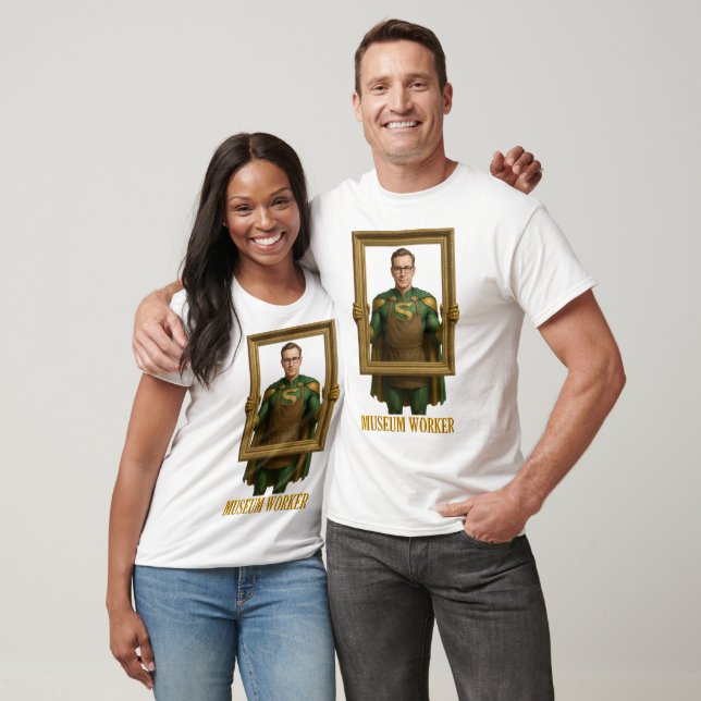 Museumarbetare Superhjälte T-shirt (Unisex)