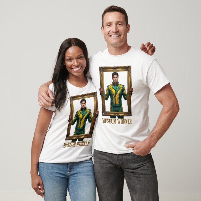 Museumarbetare Superhjälte T-shirt (Unisex)