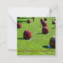 Museumdagen i lycklig Internationell! Anteckningskort