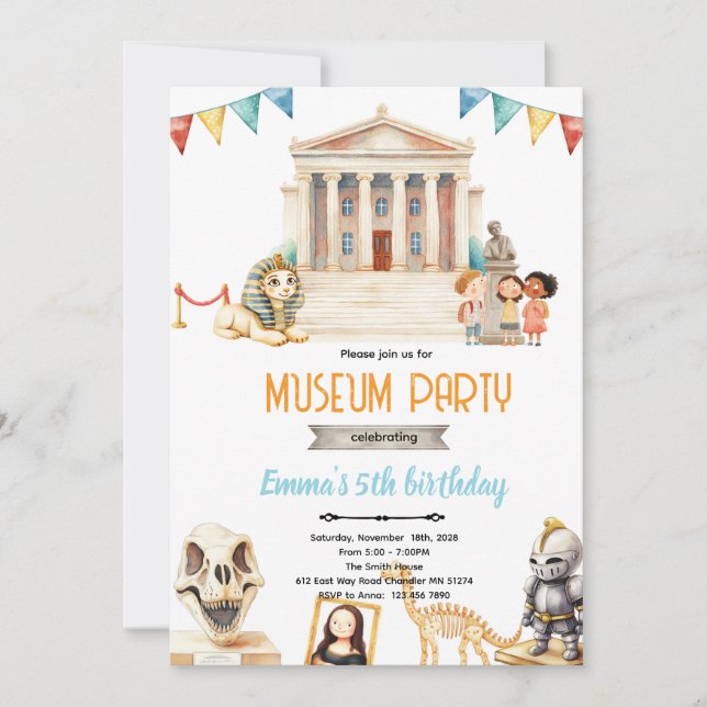 Museumsdagsfest inbjudan (Framsida)