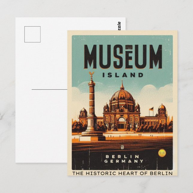 Museumsön Berlin - Berlins historiska hjärta Vykort (Fram/baksida)