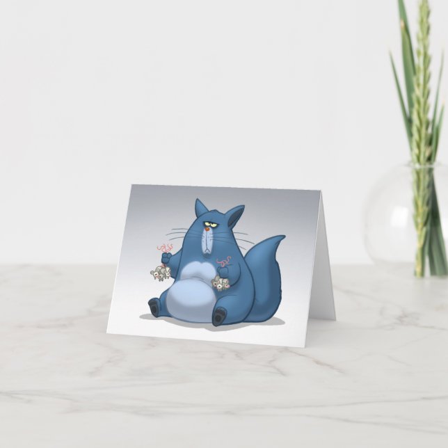 Musfälla noterar kortet kort (Framsida)