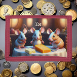 Musfamiljen vid middagen i bord -<br><div class="desc">Den här Pocket-mappen har en söt musfamilj vid middagen bord - massor av ost,  mycket roligt! Cute Pocket Folder för barn,  back to school gift med mera. Anpassningsbar! Min idé skapades med AI. Designad av AIbyMarion</div>