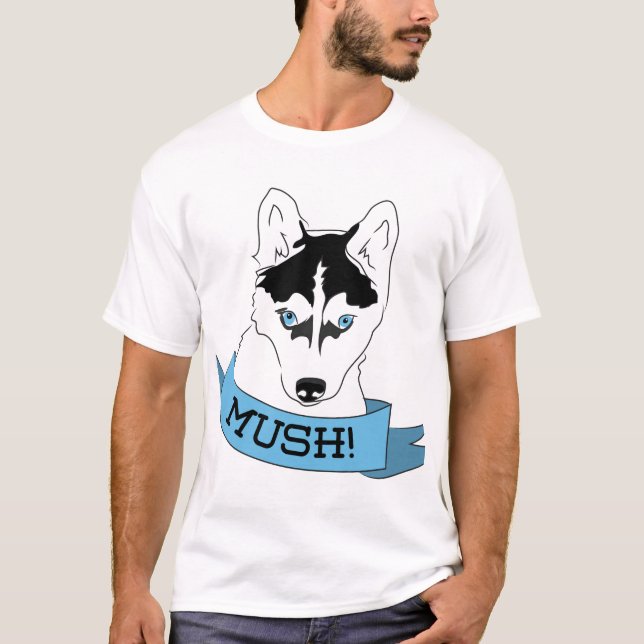 Mush-Hund T Shirt (Framsida)