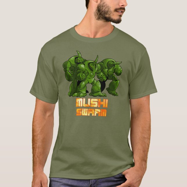 Mushi svärmgrönt t shirt (Framsida)