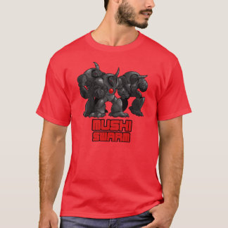 Mushi svärmsvart tee shirt