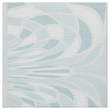 Mushroom, Abstrakt - Aqua - Fabric