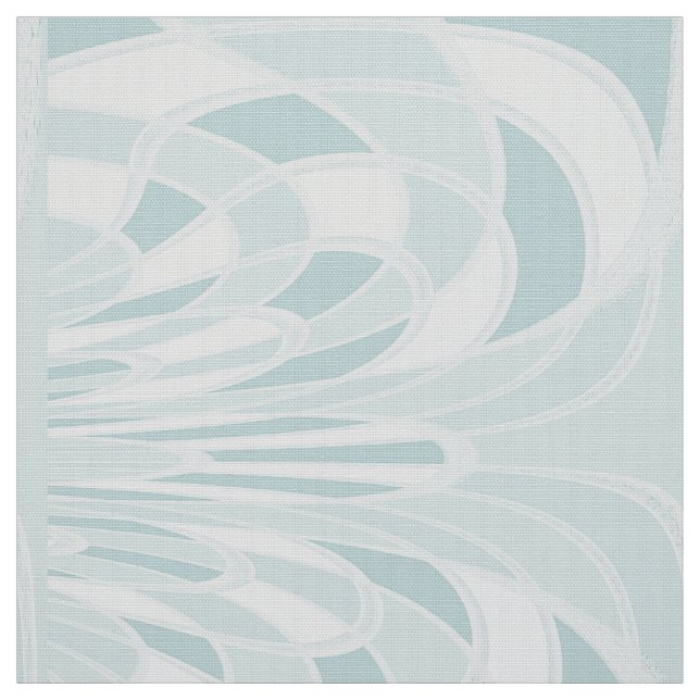 Mushroom, Abstrakt - Aqua - Fabric Tyg (Provkarta)