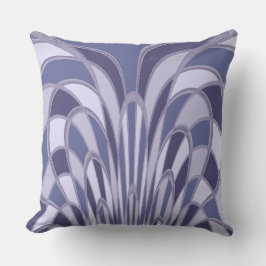 Mushroom Abstrakt - Art Deco - blueberry Kudde