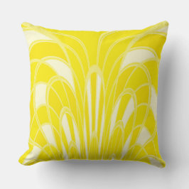 Mushroom Abstrakt - Art Deco - Citrus Kudde