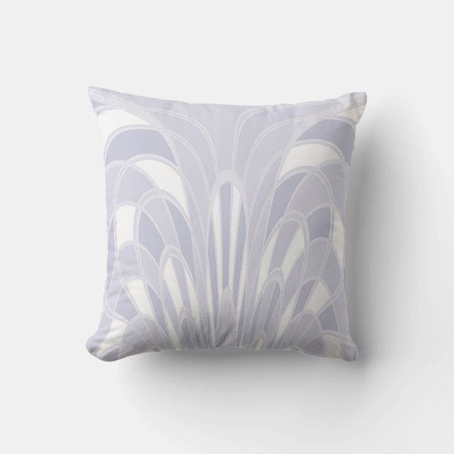 Mushroom Abstrakt - Art Deco - Lavender Kudde (Framsida)